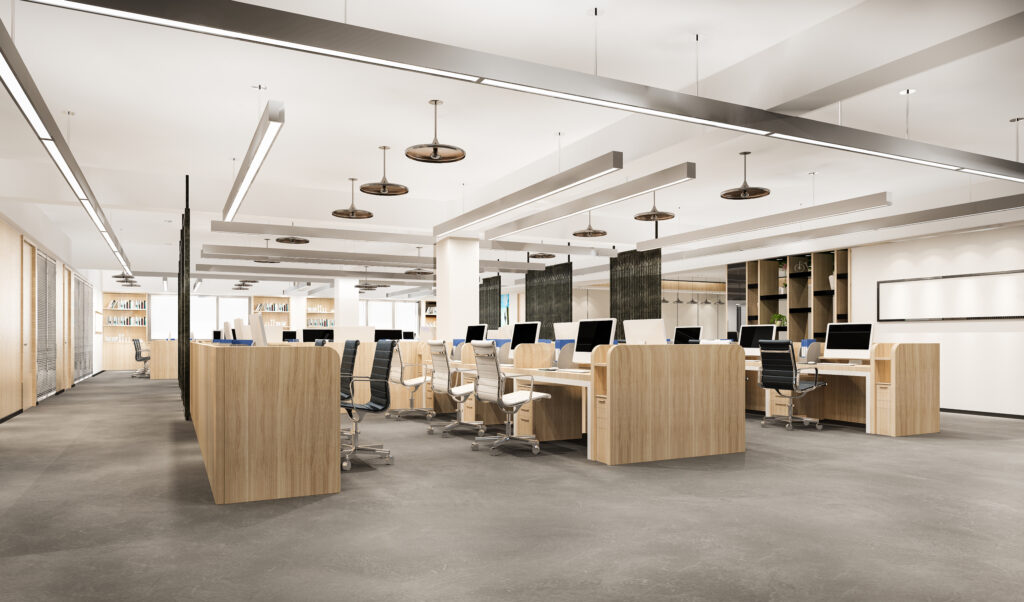 3d rendering business meeting working room office building