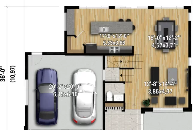Garage Plans that Protect Vehicles 5 Two-Story House Floor Plans